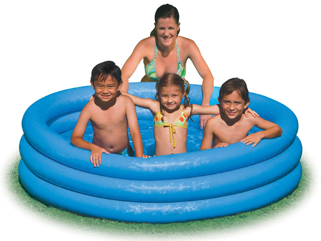 Бассейн синий большой (168х41см) 6 шт/упак 58446